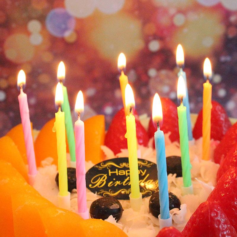 Small Candle Thread Candle Colorful Candle Private Cake Supplies Candle Small Suction Card Thread Candle
