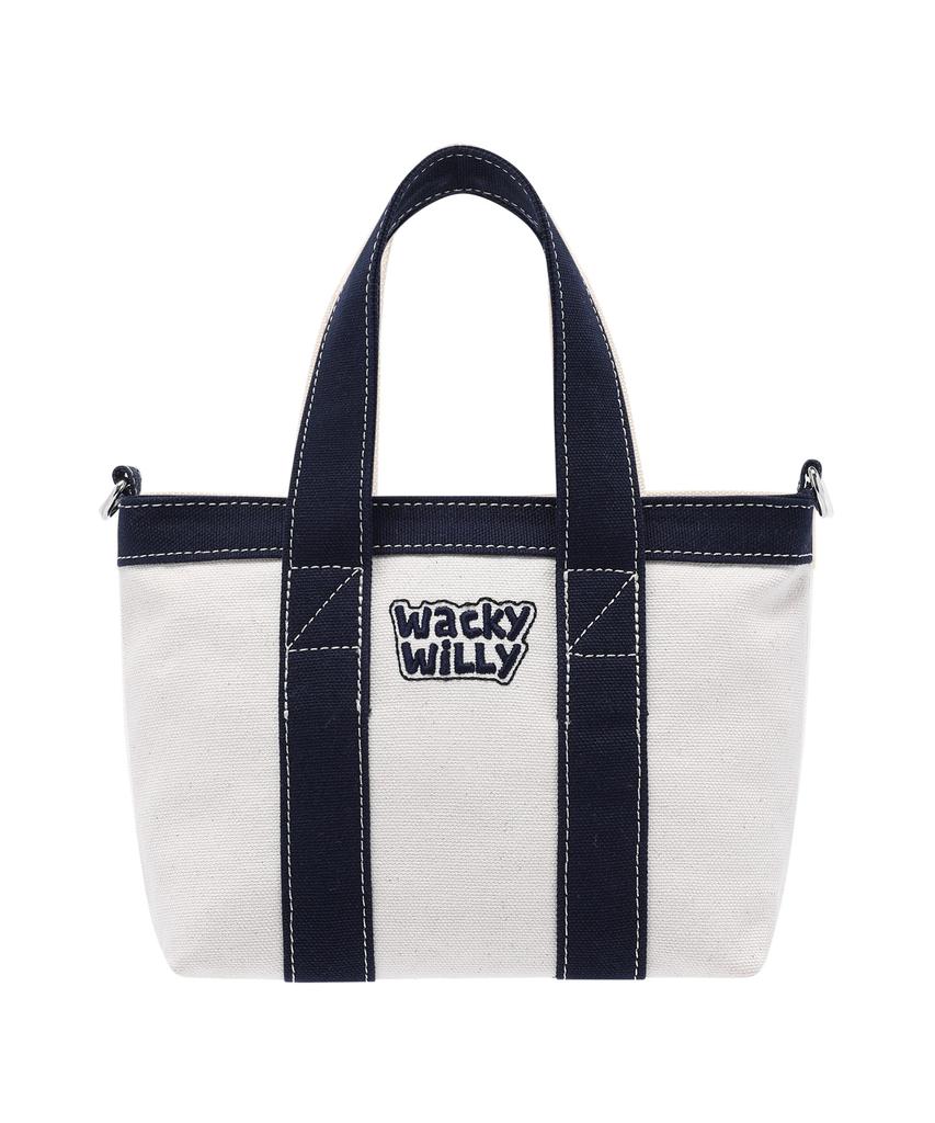 Wacky Willy Canvas Mini Tote Bag Navy