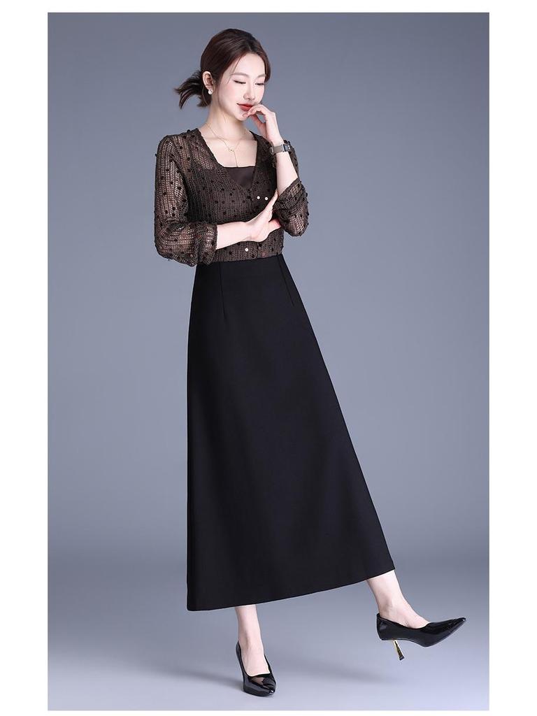 Spring 2026 Women's Fashion High-Waisted A-Line Skirt