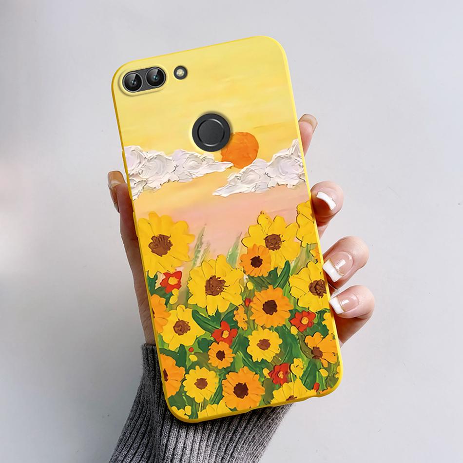 For Huawei P Smart 2018 Case Cute Cat Bear Cartoon Frog Soft Cover For Huawei P Smart FIG-LX1 5.65 Inch Case Coque Fundas Shell