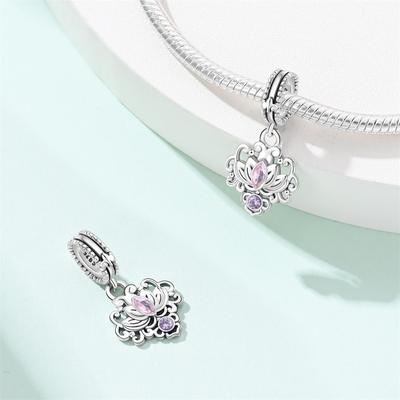 Authentic Copper Charm Bead Charms Luxury Guardian Flower Bead Charms Compatible With Bracelets Diy Women Making Delicate Gift