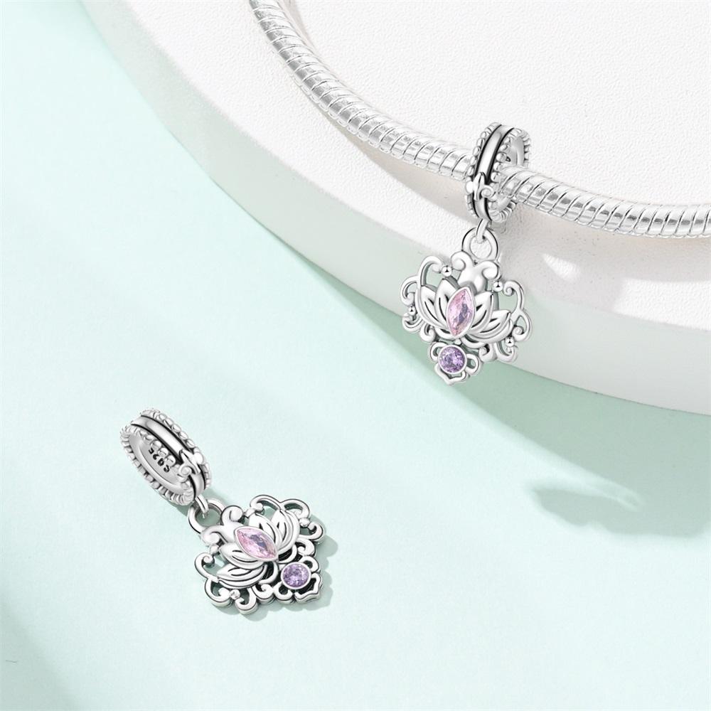 Originalcopper Charms Luxury Guardian Flower Beads Fit Bracelet Diy Women Making Delicate Gift