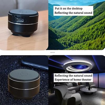 Mini reproduktor s kostním vedením Vibrace Stereo Zvuk Digitální TWS Bezdrátové Bluetooth Reproduktory Přenosný Kovový