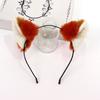 Furry Fox Ear Cosplay Hairhoop Anime Character Costume Halloween Headwear Women Roleplay Game Hairhoop Party Accessory