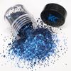 Bulk Christmas Decoration Polyester Glitter Snow Shape Chunky Glitter