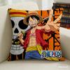 One Piece Pillow Cover Anime Fan Favorite Character Print Decorative Pillowcase for Bedroom Living Room and Anime Enthusiasts