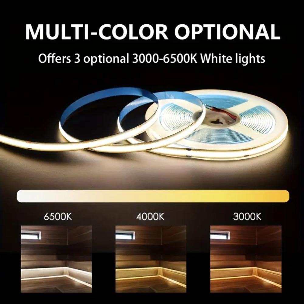 Motion Sensor Led COB Light Strip Battery Usb Powered 5V Auto ON/OFF Liner Lighting Diode for Cabinet Wardrobe Kitchen Staircase