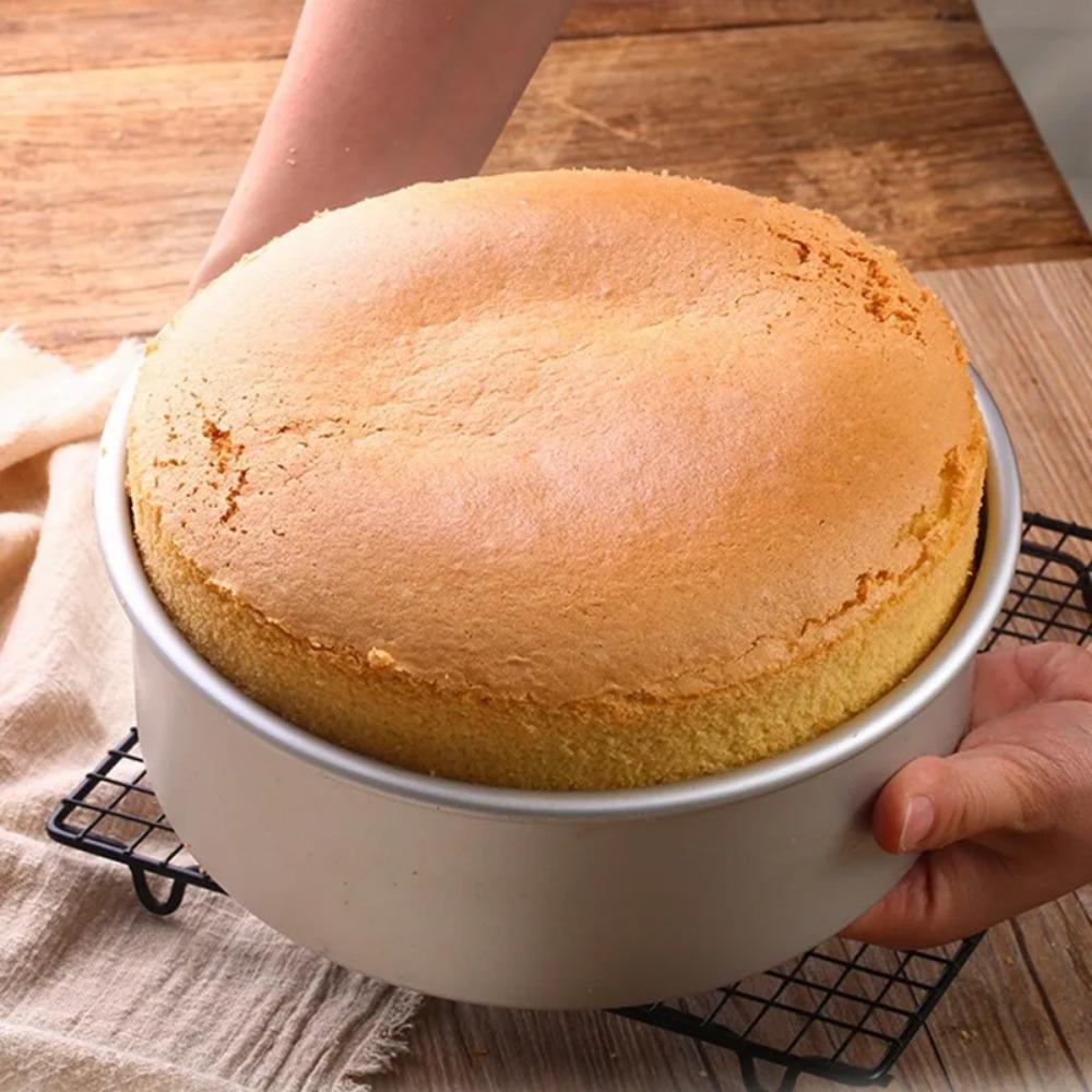 Round Heart-Shaped Cake Mold Aluminium Alloy Non-Stick Cake Pan Mousse Tray Baking Mold Removable Bottom Cake Decorating Tool