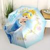 1pc Pretty Cinderella Pattern Automatic 3-Fold Umbrella, 8 Steel Frames, High-Value Folding Umbrella, Suitable for Office, Travel and Outdoo