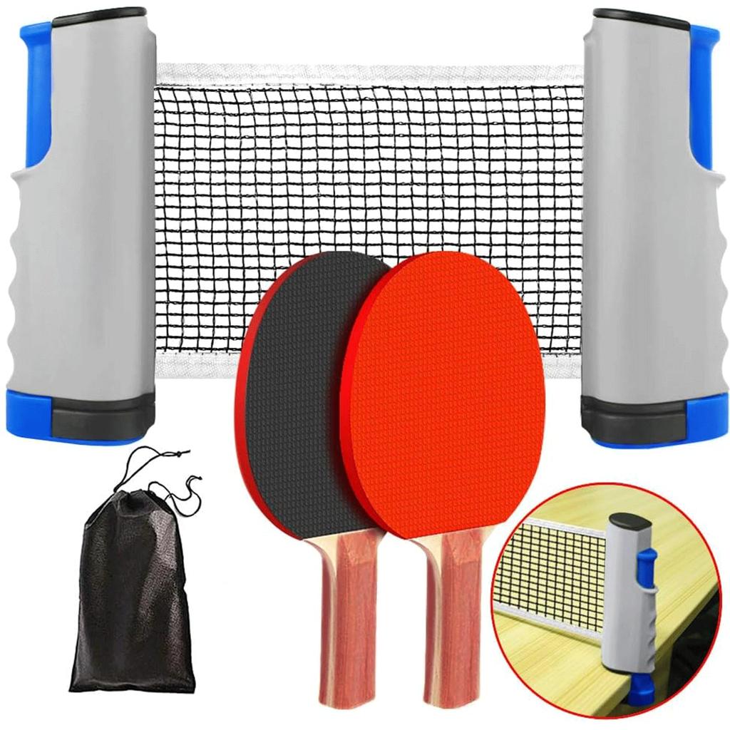 AUTAKI Table Tennis 1 2 Storage Bag Portable Table Tennis Set for Home Use Exercise in Your Living Extendable Flexible and Stable and Easy to Even