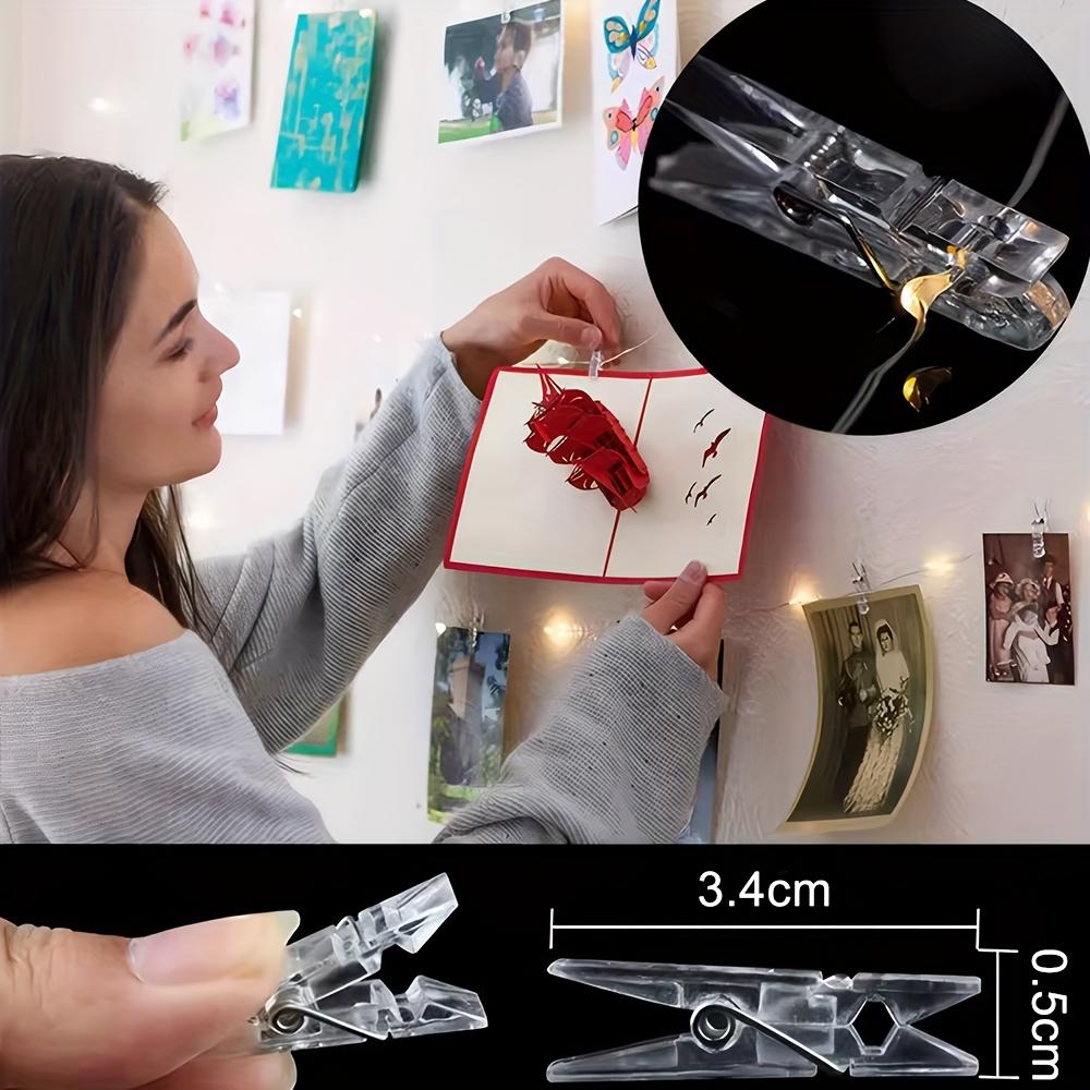 1 String LED Fairy Lights with Photo Frame Clips -in/Battery-Free (Batteries Not Included) String Lights for Photo Wall,Wedding,Christmas Decorations