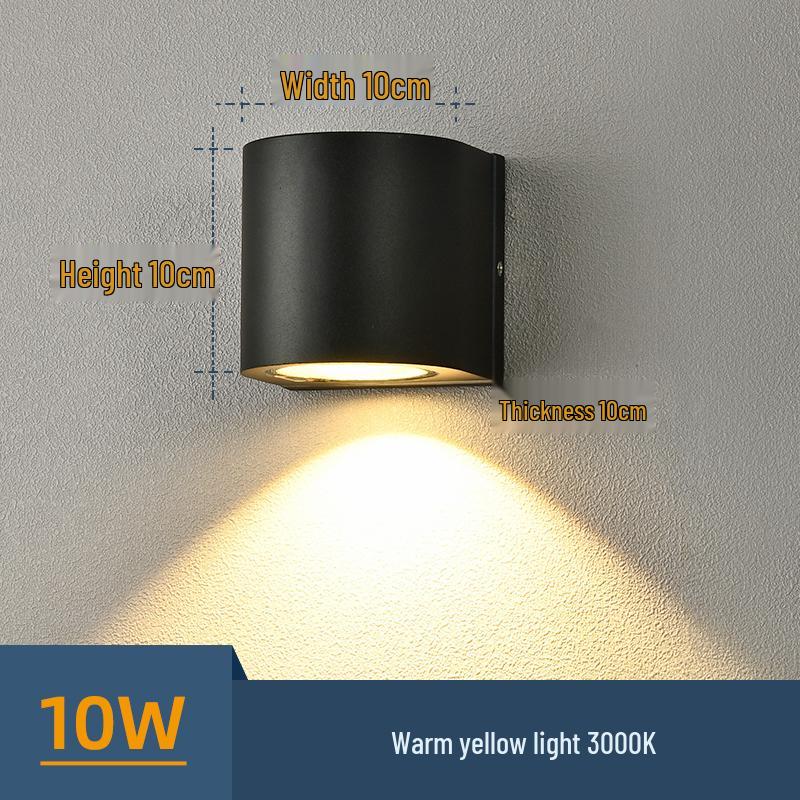 Universelle Wasserdichte Wandfluterleuchte für Balkon, Innenhof oder Terrasse - Außenbeleuchtung Up and Down