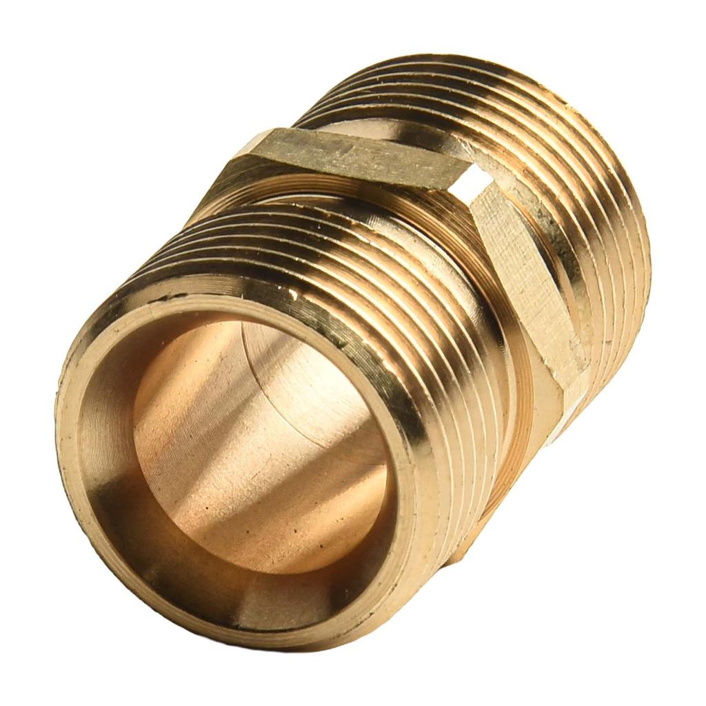 Perfect Fit M22 Metric Male To Male Pressure Washer Hose Extension Adapter