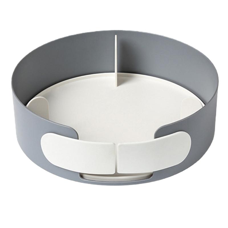 

Корзина для хранения на поворотном столе, вращающаяся стойка с дверцей для кухни X3UC серый