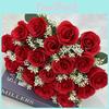 Wedding Rose Bouquet Faux Flowers 18 Blooms For Event Decor And Photographic Prop