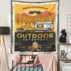 Beach Towel Rug Teen Retro Outdoor Dorm Camping Logo Wall Mat Picnic  Tapestry