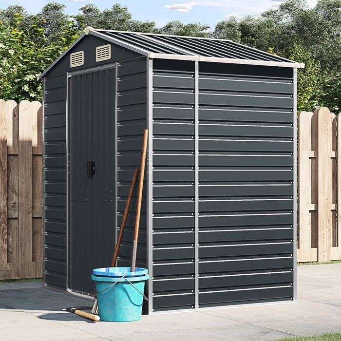 VidaXL Abri de Jardin, Cabane à Outils avec Poignées, Remise à Outils avec Toit Inclinable, Abri de Rangement Patio, 3188253