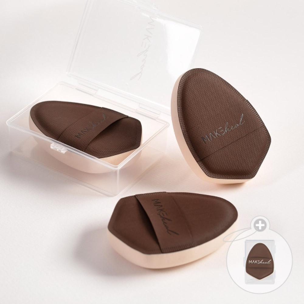 Makeheal [со специальным футляром] Набор из 3 пуховок Megafit Pang Pang Puff NONE