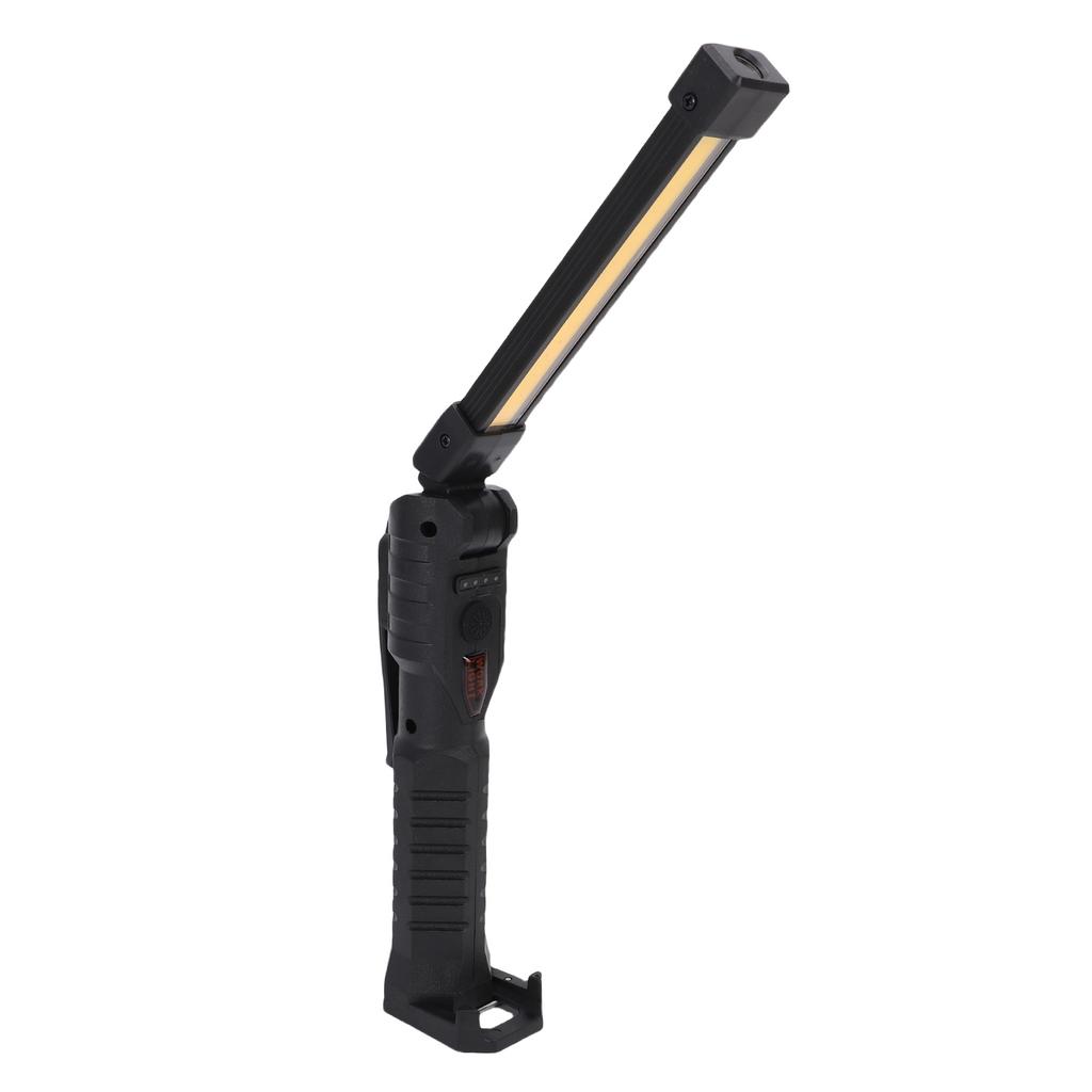 Magnetic LED Work Light with Retractable Hook Multifunction 360 Degree Rotating Rechargeable Flashlight for Vehicle Emergency Repair