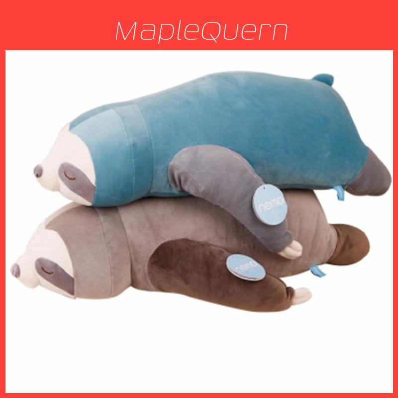 Adorable Sloth Plush Toy Pillow For Kids And Girls Short Plush And Pp Cotton Stuffed Blue And Grey