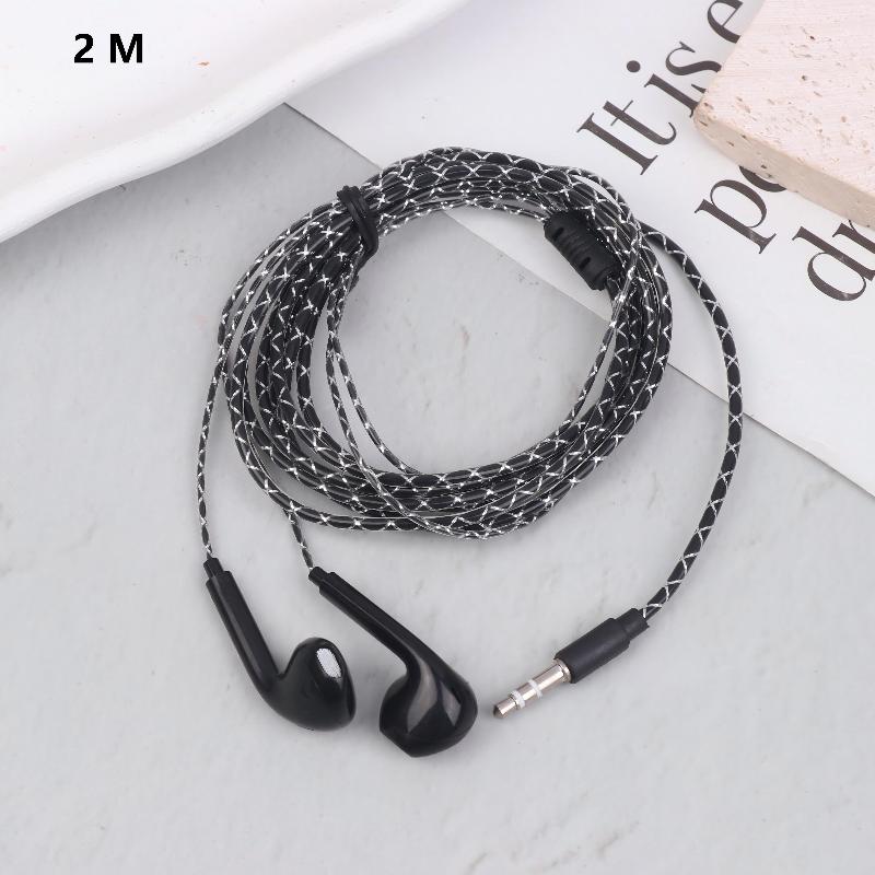2M/3M Cable Length Wired Earphones In Ear Monitor Music Game Earbuds Headphone 3.5Mm Heavy Bass Headset