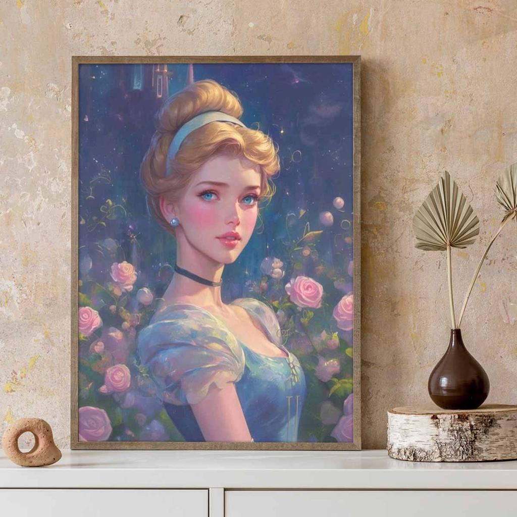 DIY Diamond Painting A Self-portrait of The Princess Cross Stitch Kit Mosaic Art Diamond Painting Full Circle Diamond Home Decoration