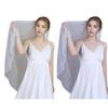 Delicate Sheer Bridal Veils with Hand Sewn Pearls Edging Easy To Wear Hair Comb Design For Wedding Ceremony Dressingup