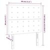 VidaXL LED Headboard Bedroom Furniture Single Bed Accessory Headboard Interior Black 3122496