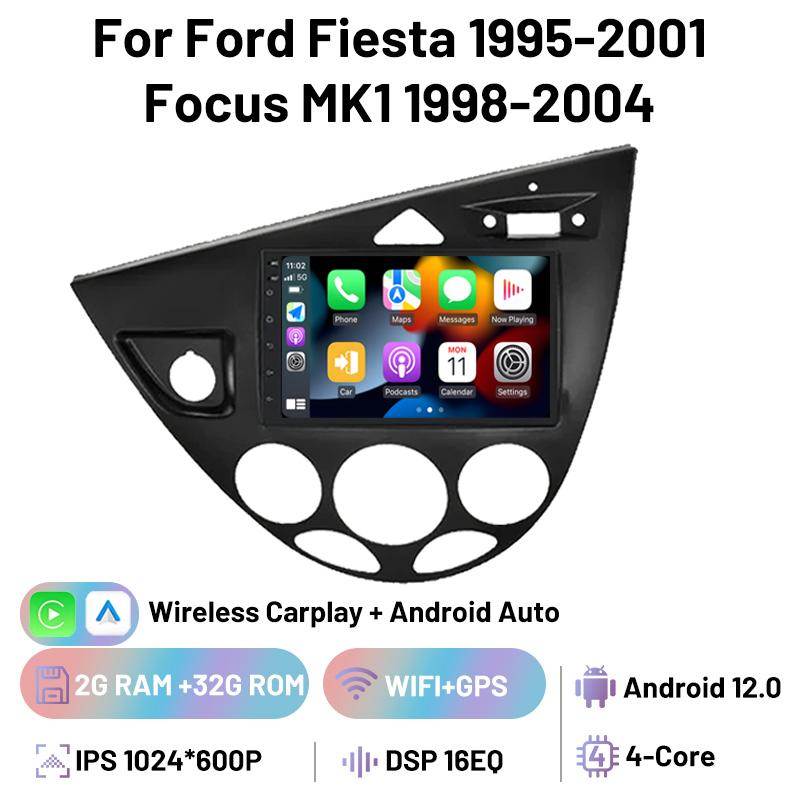 Car Radio 7inch Autoradio for Ford Fiesta 1995-2001 Focus MK1 1998-2004 Multimedia Video Car Radio Player DSP Carplay Android