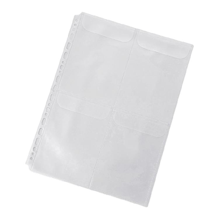 

4 Rings Binder Letter Size Binder Folder Expanding Document Organizers Clear PVC Binder Pocket with Pre-Punched Holes