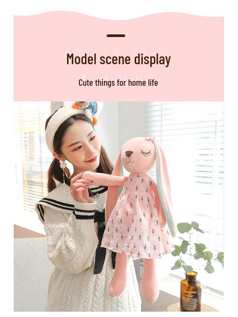 Mengmeng Anan Plush Bunny Couple - Children's Comfort Doll & Easter Family Ornament.