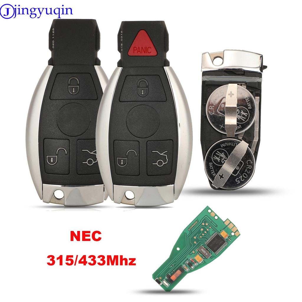 Jingyuqin Remote Nec 315/433MHZ Smart Car Key For Mercedes For Benz A B C E S Class W203 W204 W205 W210 W211 W212 W221
