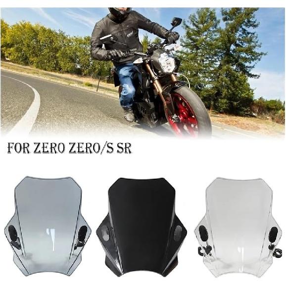 Motorcycle Wind Shield Screen Motorcycle Windscreen Windshield Universal for Zero Zero/S SR 2017-2021-2022 Motorbike Accessories