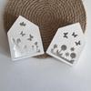 House Shape Silicone Molds with Bunnies Butterfly Flower Pattern for Soap Candle Making Cement Gypsum Silicone Molds