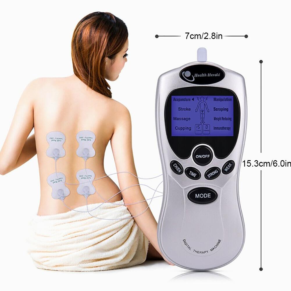 

Мышечный стимулятор с 4 подушечками и 8 режимами перезаряжаемый электрический импульсный массажер Pain Re Liefer EU Plug