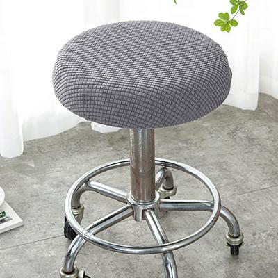 Chair Elastic Slipcover Stretchable Polyester Round Stool Washable Cushion for Home