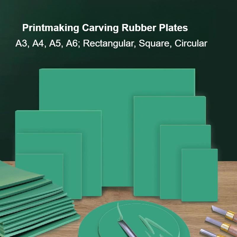 Druckplatten und Gravurplatten Grüne Kunststoffplatte Rund/Quadratisch/Rechteckig A6/A5/A4/A3 Umweltfreundliche Rohstoffe