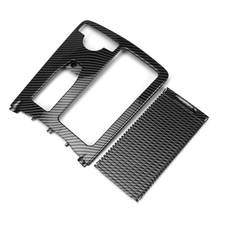 A03E-Central Console Drink Cup Holder Cover Storage Box Lid Roller Blinds For Mercedes Benz W204 C C180 C200 C220 E W207