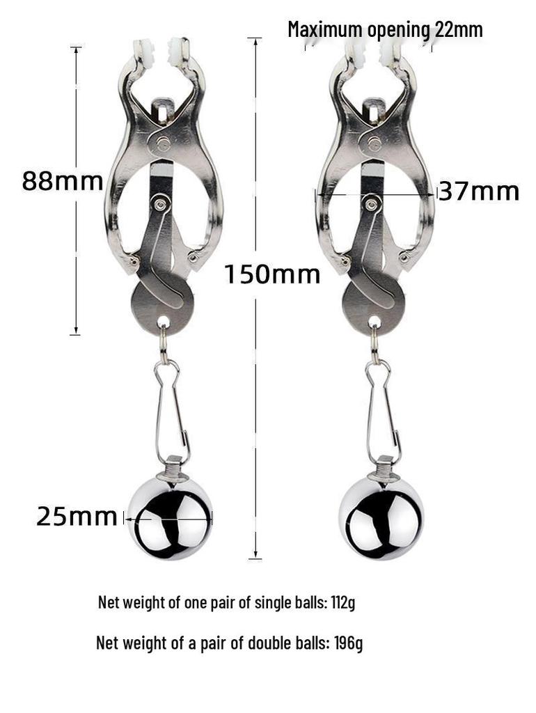 Butterfly Nipple Clamps Heavy Duty - Powerful Clitoris & Breast Stimulation Tools