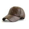 Cappelli autunnali e invernali Nuovi berretti da baseball da esterno europei e americani da uomo autunno e inverno stampa cappellino semplice PU