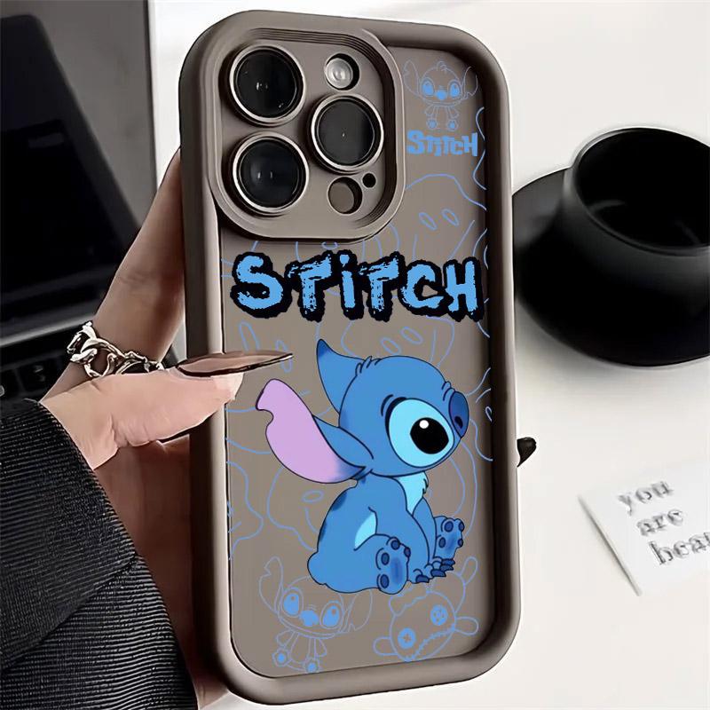 Angel Stitch Cartoon Phone Case For iPhone 17E 11 12 13 14 15 16 17 Pro Max Fundas 17 Air Plus 16e 13 Mini Silicone Back Cover