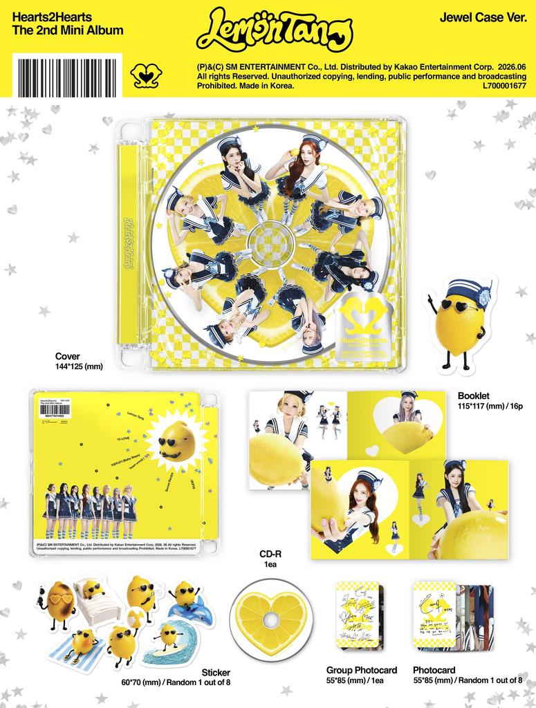 [Pre-order] Hearts2Hearts 2nd Mini [Lemon Tang] Jewel Case Ver.