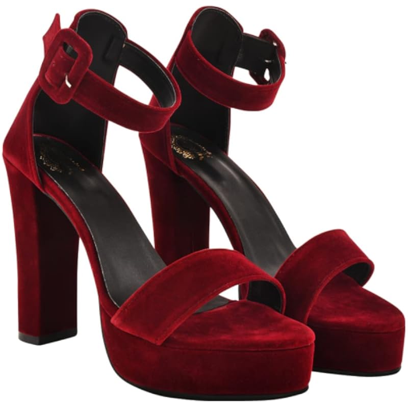 Shoetopia Women'S Flat Sandal (4 Uk) /Cherry