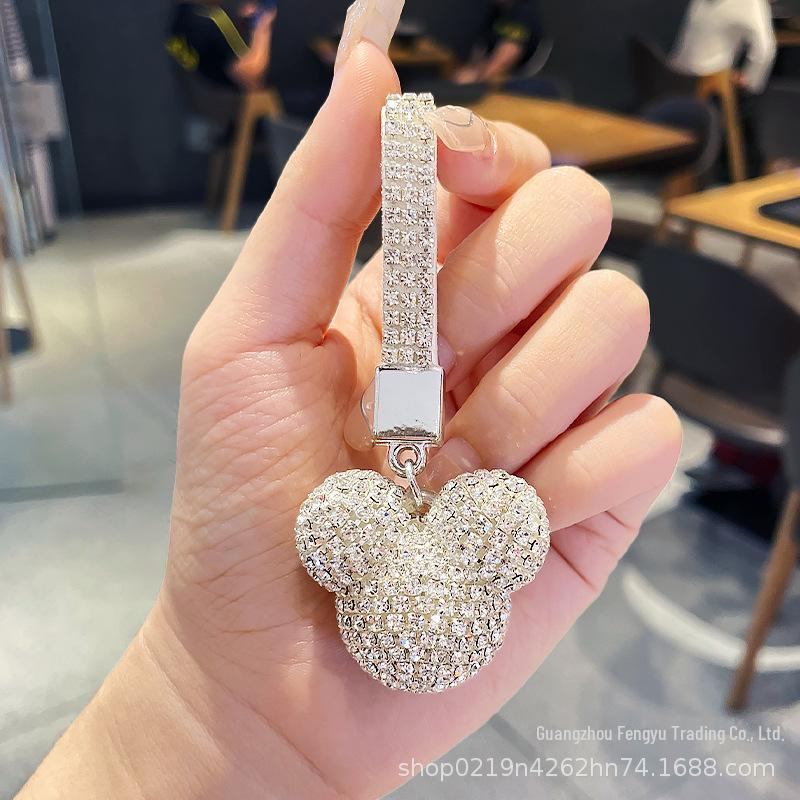 

Изысканный милый брелок в виде бриллиантового медведя для автомобиля и багажа