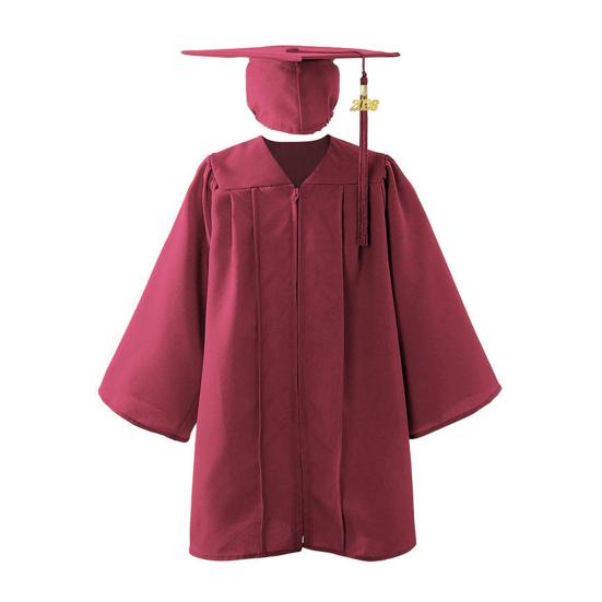 Kindergarten Abschlusskappe und Talar Set Unisex Glückwunsch Absolvent Outfit mit 2026 Quastenanhängern für Vorschule Kindergarten