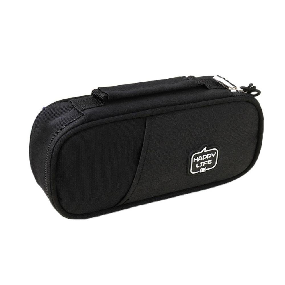 Canvas Pencil Cases Large Capacity Stationery Storage Pouch Students Pen Bag School Supplies