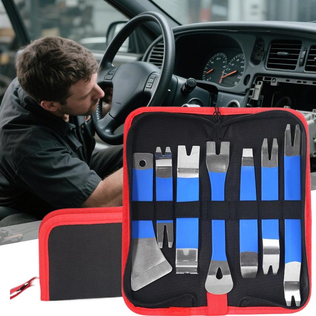 Trim Removal Tool Auto Clip Fastener Remover Pry Tool Set 1 Set Automotive Installer Pry For Window Door Detailing Interior