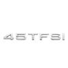 30TFSI 35TFSI 40TFSI 45TFSI 50TFSI 55TFSI Cromo Argento Lettere Emblema Distintivo Logo Baule Auto Adesivo per Audi A4 A5 A6 Q3 Q5 Q7