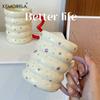 1PCS Caterpillar Ceramic Cup Mug High Color Value Coffee Cup Household Breakfast Cup Milk Coffee Tea Fruit Juice Oat Water Cup
