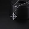 Skyrim Witch Knot Double Sided Knot Pendant Stainless Steel Geometric Necklace Women's Fashion Retro Talisman Jewelry 2026 New